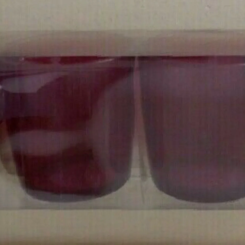 Ikea LJUVLIG 3 oz RED EXPRESSO Mug Cup 2 Sets of 4 Sissa Sundling Total 8 New
